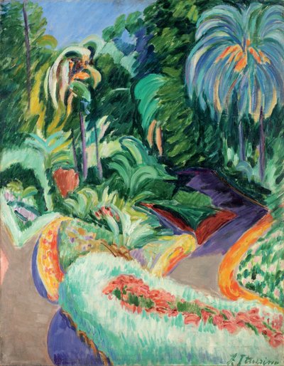 Garden by Francisco de Iturrino